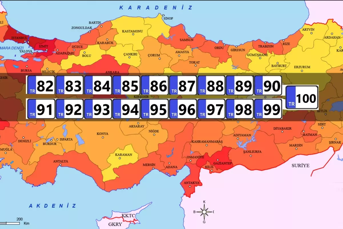 19 ilçemizdeki il olmaya aday plaka kodları!