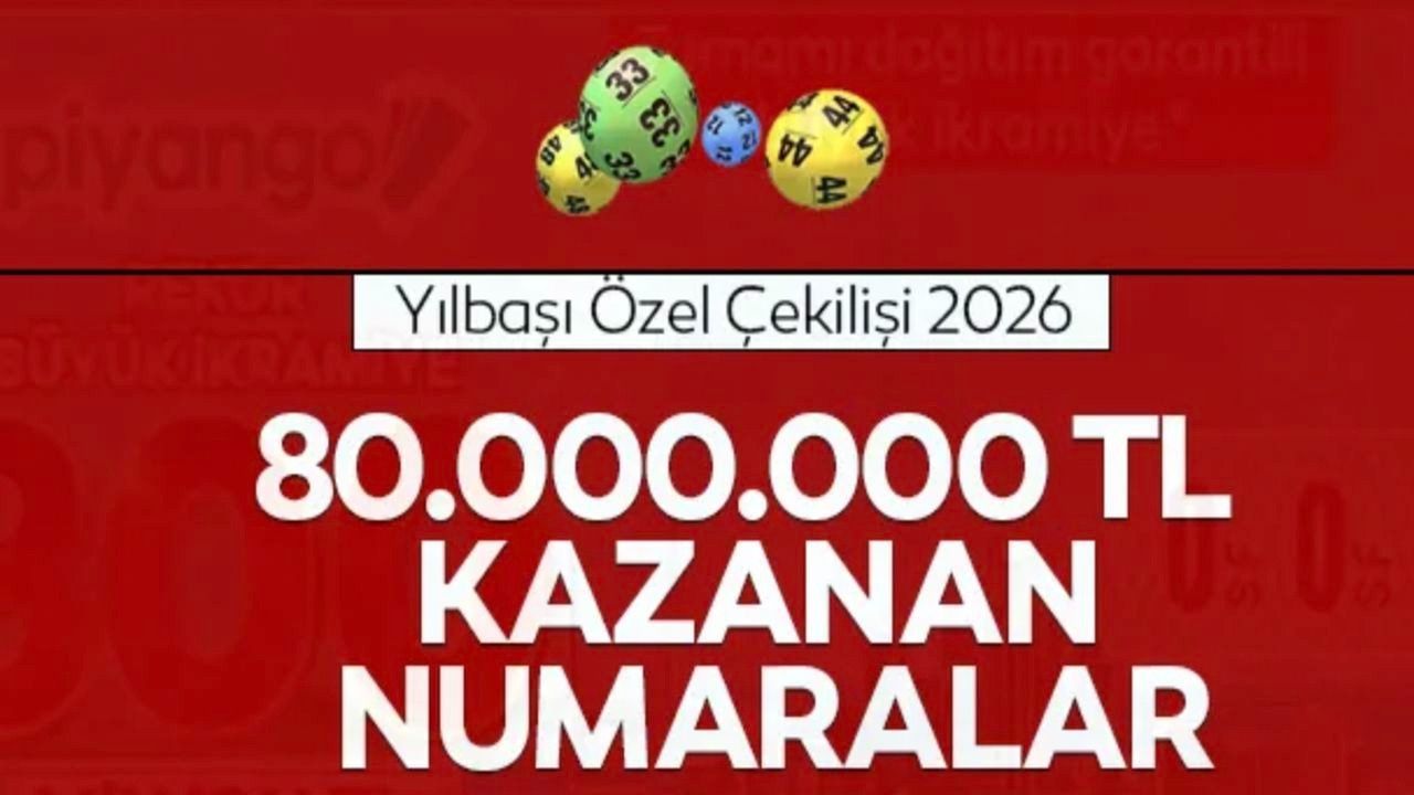 Milli Piyango Yılbaşı Çekiliş Sonuçları Açıklandı: Büyük İkramiye 800 Milyon TL!