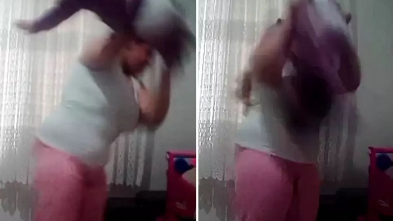1 yaşındaki bebeğe anne şiddeti: Gizli kamera kayıttı