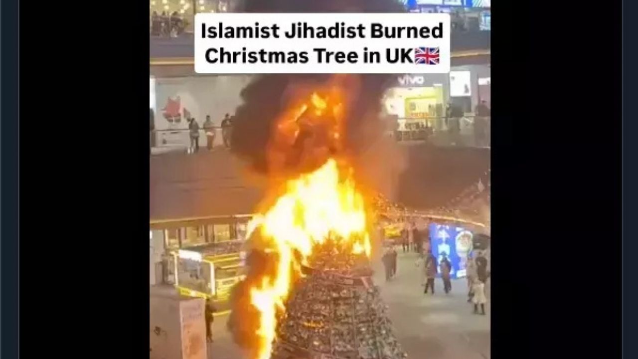 “Müslümanlar Noel ağacını yaktı” iddiası doğru çıkmadı