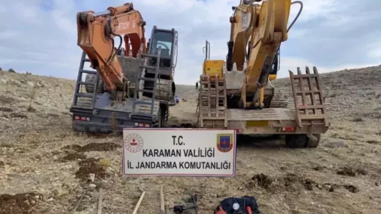 Karaman’da Define Kazısına Operasyon: 14 Gözaltı