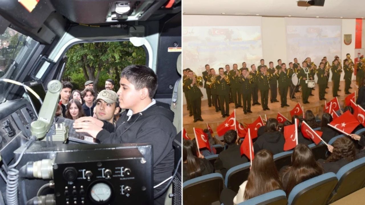 Kışlalar öğrencilere açıldı: Mehmetçikle bir gün geçirdiler