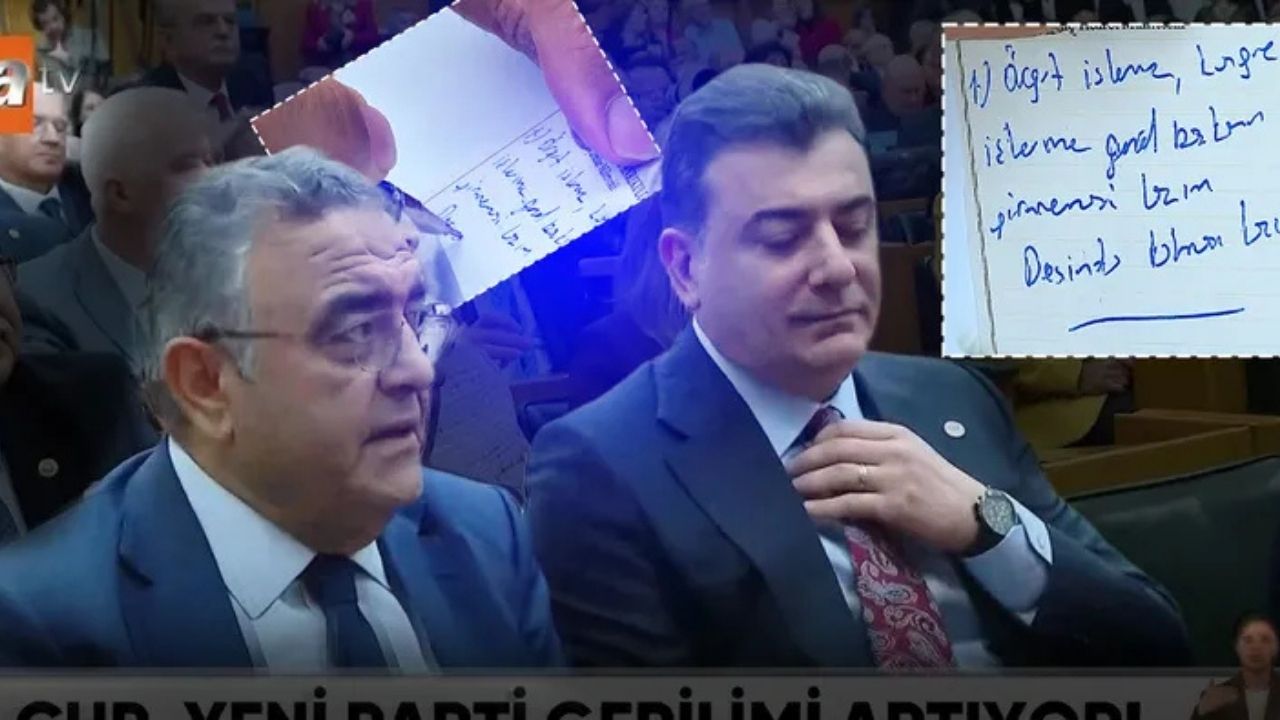 Özgür Özel Konuşurken Dikkat Çeken Not: Örgüt İşlerine Girmemeli
