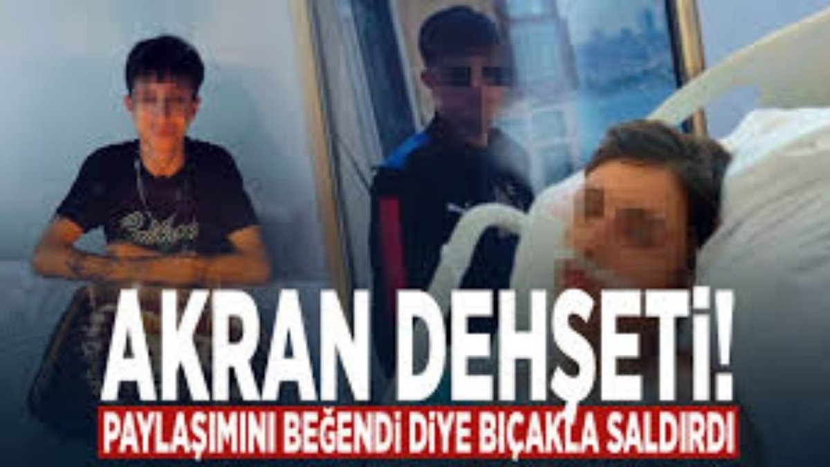 Akran Dehşeti! Paylaşımını Beğendi Diye Bıçakla Saldırdı