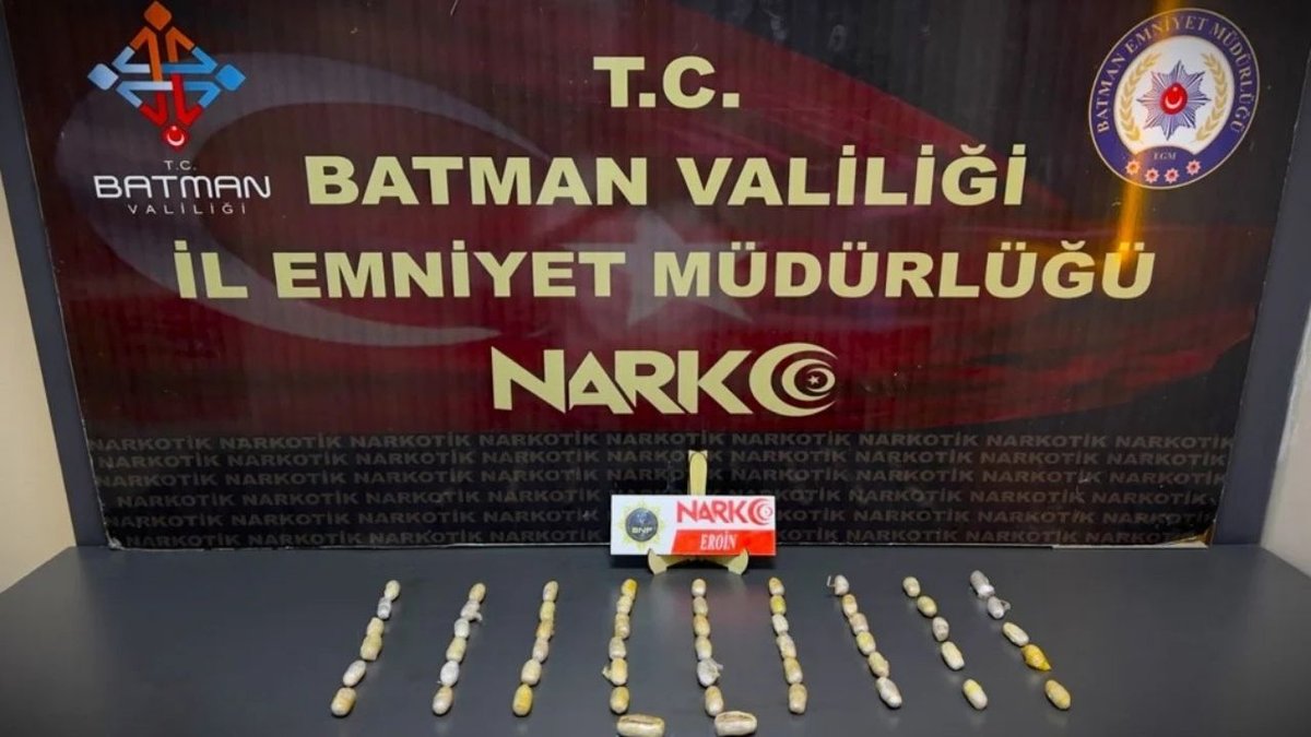 Batman’da Yolcu Otobüsünde Uyuşturucu Operasyonu